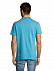 Рубашка поло мужская SUMMER 170, бирюзовая с логотипом в Балашихе заказать по выгодной цене в кибермаркете AvroraStore
