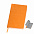 Бизнес-блокнот "Funky", 130*210 мм, синий, оранжевый форзац, мягкая обложка, блок-линейка с логотипом в Балашихе заказать по выгодной цене в кибермаркете AvroraStore