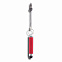 Брелок для ключей с ручкой-стилусом, красный с логотипом в Балашихе заказать по выгодной цене в кибермаркете AvroraStore