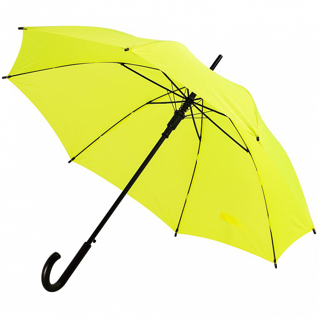 Зонт-трость Standard, желтый неон с логотипом в Балашихе заказать по выгодной цене в кибермаркете AvroraStore