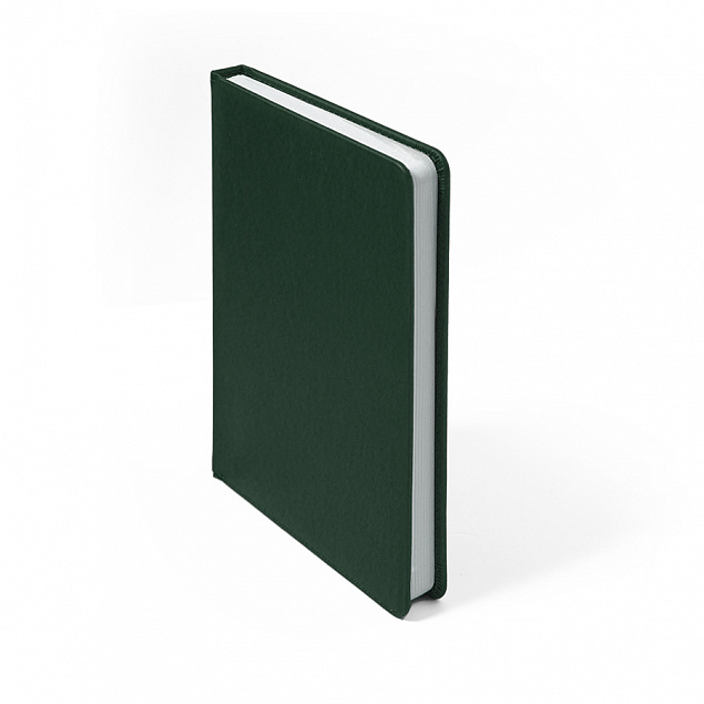 Ежедневник недатированный Duncan, А5,  темно-зеленый, белый блок с логотипом в Балашихе заказать по выгодной цене в кибермаркете AvroraStore