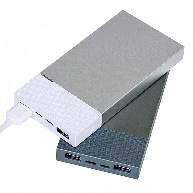 Универсальное зарядное устройство "Slim Pro" (10000mAh) с логотипом в Балашихе заказать по выгодной цене в кибермаркете AvroraStore