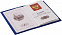 Обложка для паспорта Twill, синяя с логотипом в Балашихе заказать по выгодной цене в кибермаркете AvroraStore