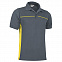 Cпортивная рубашка поло THUNDER (серая) с логотипом в Балашихе заказать по выгодной цене в кибермаркете AvroraStore
