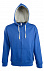 Толстовка мужская Soul men 290 с контрастным капюшоном, ярко-синяя с логотипом в Балашихе заказать по выгодной цене в кибермаркете AvroraStore