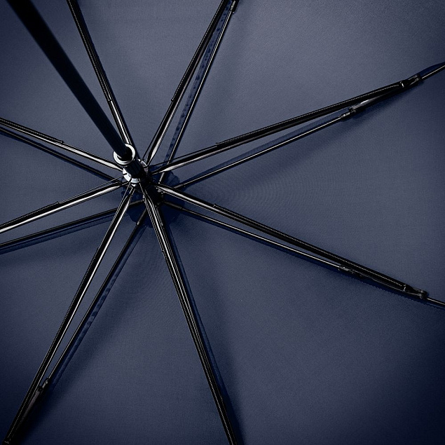 Зонт-трость Wind, синий с логотипом в Балашихе заказать по выгодной цене в кибермаркете AvroraStore