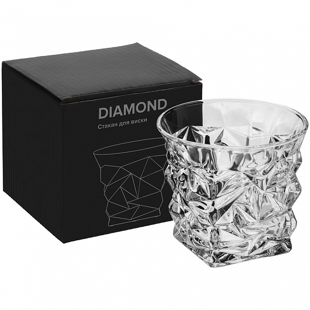 Стакан для виски Diamond с логотипом в Балашихе заказать по выгодной цене в кибермаркете AvroraStore