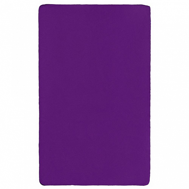 Флисовый плед Warm&Peace, фиолетовый с логотипом в Балашихе заказать по выгодной цене в кибермаркете AvroraStore