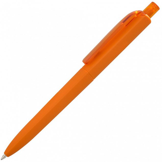 Ручка шариковая Prodir DS8 PRR-Т Soft Touch, оранжевая с логотипом в Балашихе заказать по выгодной цене в кибермаркете AvroraStore