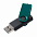 Флешка Twist Color, зеленая с белым, 16 Гб с логотипом в Балашихе заказать по выгодной цене в кибермаркете AvroraStore
