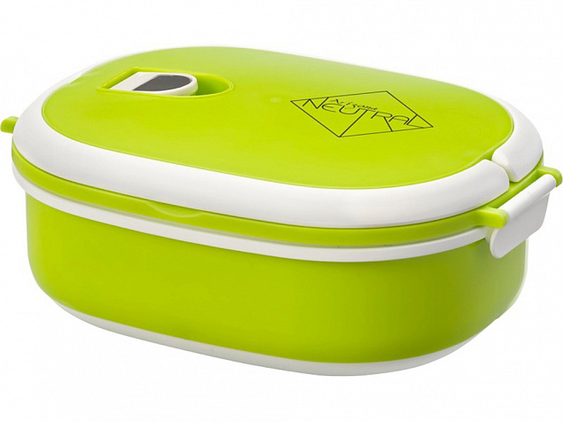 Ланч-бокс Spiga 750 мл для микроволновой печи, зеленый с логотипом в Балашихе заказать по выгодной цене в кибермаркете AvroraStore