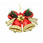Пластиковое украшение - колокольчики красно-золотистые, красный с логотипом в Балашихе заказать по выгодной цене в кибермаркете AvroraStore