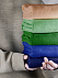 Флисовый плед Warm&Peace, синий с логотипом в Балашихе заказать по выгодной цене в кибермаркете AvroraStore