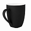 Керамическая кружка Tulip 380 ml, soft-touch, черная с логотипом в Балашихе заказать по выгодной цене в кибермаркете AvroraStore