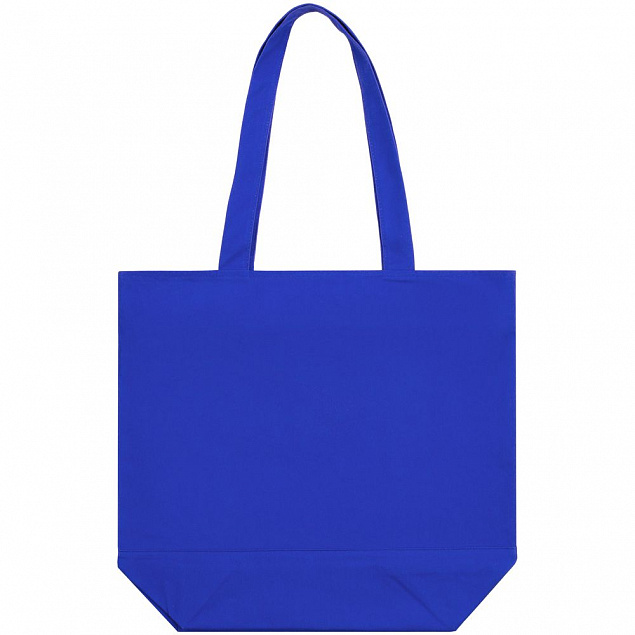 Сумка для покупок на молнии Shopaholic Zip, синяя с логотипом в Балашихе заказать по выгодной цене в кибермаркете AvroraStore
