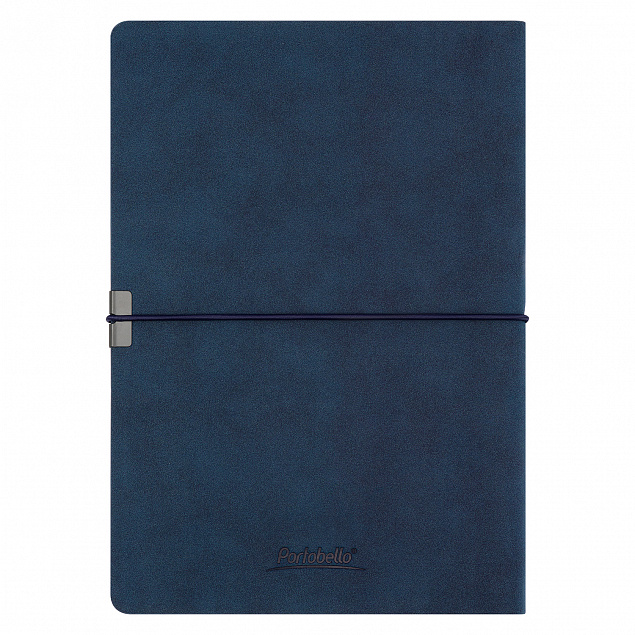 Ежедневник Portobello Trend, In Velour, недатированный, синий с логотипом в Балашихе заказать по выгодной цене в кибермаркете AvroraStore