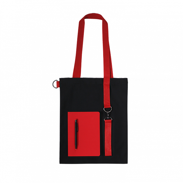 Набор Bplanner casual (чёрный с красным) с логотипом в Балашихе заказать по выгодной цене в кибермаркете AvroraStore