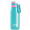 Вакуумная бутылка для воды Zoku, бирюзовая с логотипом в Балашихе заказать по выгодной цене в кибермаркете AvroraStore
