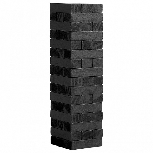 Игра «Деревянная башня мини», черная с логотипом в Балашихе заказать по выгодной цене в кибермаркете AvroraStore