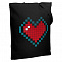 Холщовая сумка Pixel Heart, черная с логотипом в Балашихе заказать по выгодной цене в кибермаркете AvroraStore