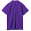 Рубашка поло мужская SUMMER 170, темно-фиолетовая с логотипом в Балашихе заказать по выгодной цене в кибермаркете AvroraStore