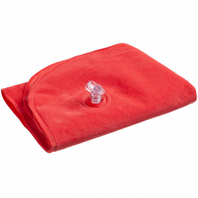 Надувная подушка под шею в чехле Mr. and Mrs. Mouse, красная с логотипом в Балашихе заказать по выгодной цене в кибермаркете AvroraStore