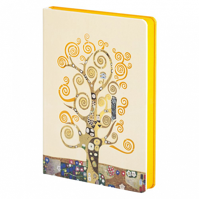 Ежедневник Butterfly, недатированный, белый с желтым с логотипом в Балашихе заказать по выгодной цене в кибермаркете AvroraStore