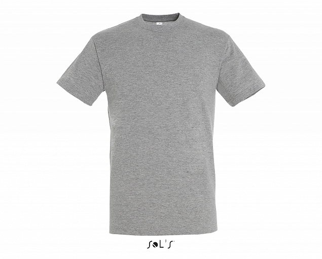 Фуфайка (футболка) REGENT мужская,Серый меланж XXS с логотипом в Балашихе заказать по выгодной цене в кибермаркете AvroraStore