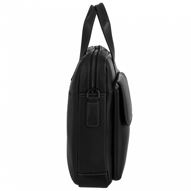 Сумка для ноутбука Santiago Pockets, черная с логотипом в Балашихе заказать по выгодной цене в кибермаркете AvroraStore