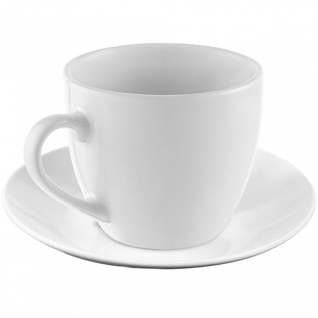 Кофейная пара Refined, белая с логотипом в Балашихе заказать по выгодной цене в кибермаркете AvroraStore
