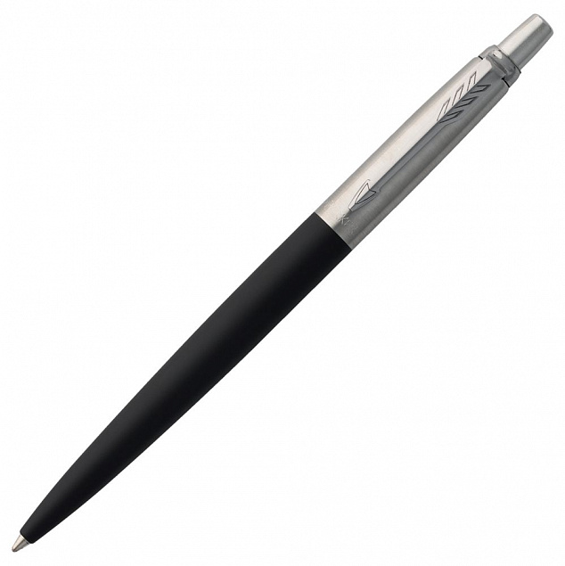 Ручка шариковая Parker Jotter Core K63, черный с серебристым с логотипом в Балашихе заказать по выгодной цене в кибермаркете AvroraStore