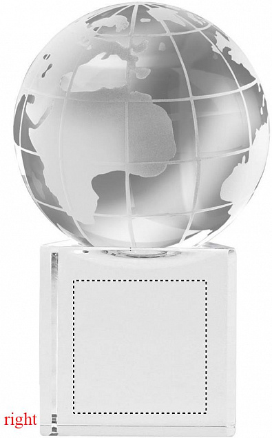 Глобус стеклянный с логотипом в Балашихе заказать по выгодной цене в кибермаркете AvroraStore