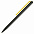 Шариковая ручка GrafeeX в чехле, черная с оранжевым с логотипом в Балашихе заказать по выгодной цене в кибермаркете AvroraStore