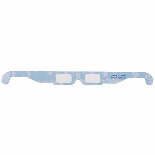Новогодние 3D очки «Снежинки», голубые с логотипом в Балашихе заказать по выгодной цене в кибермаркете AvroraStore