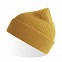 Шапка NELSON в рубчик с отворотом,100%  органический хлопок, горчичный с логотипом в Балашихе заказать по выгодной цене в кибермаркете AvroraStore