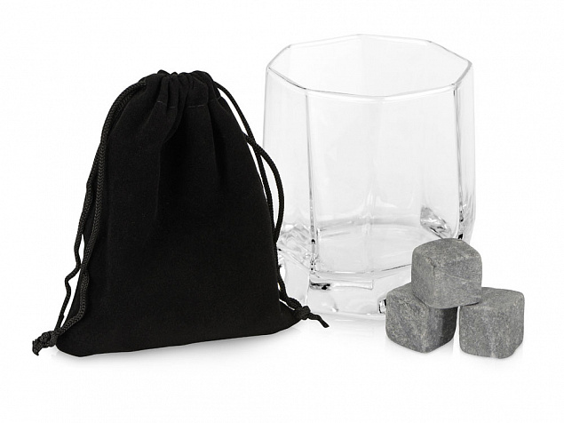 Набор для виски: 1 бокал, 3 камня, мешочек, коробка с логотипом в Балашихе заказать по выгодной цене в кибермаркете AvroraStore