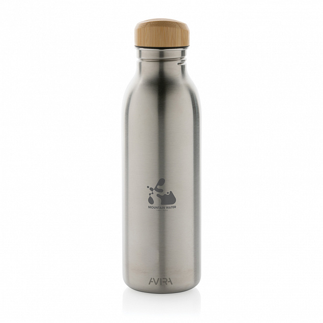 Бутылка для воды Avira Alcor из переработанной стали RCS, 600 мл с логотипом в Балашихе заказать по выгодной цене в кибермаркете AvroraStore