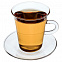Чашка с блюдцем Glass Duo с логотипом в Балашихе заказать по выгодной цене в кибермаркете AvroraStore
