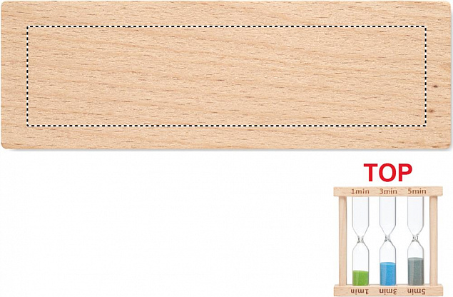 Набор из 3 деревянных песочных с логотипом в Балашихе заказать по выгодной цене в кибермаркете AvroraStore