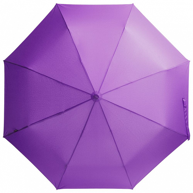Зонт складной Floyd с кольцом, фиолетовый с логотипом в Балашихе заказать по выгодной цене в кибермаркете AvroraStore
