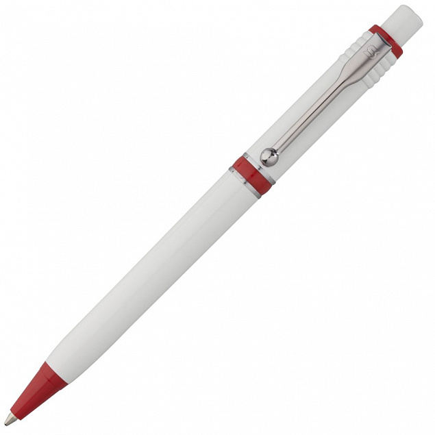Ручка шариковая Raja, красная с логотипом в Балашихе заказать по выгодной цене в кибермаркете AvroraStore