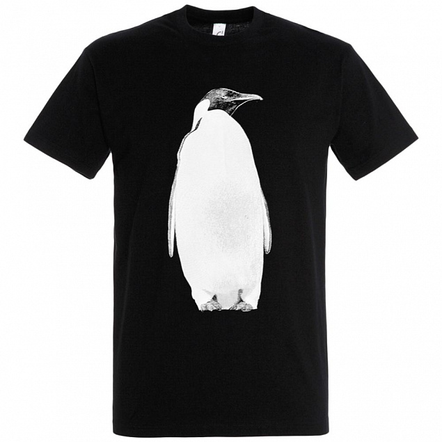 Футболка мужская Like a Penguin, черная с логотипом в Балашихе заказать по выгодной цене в кибермаркете AvroraStore