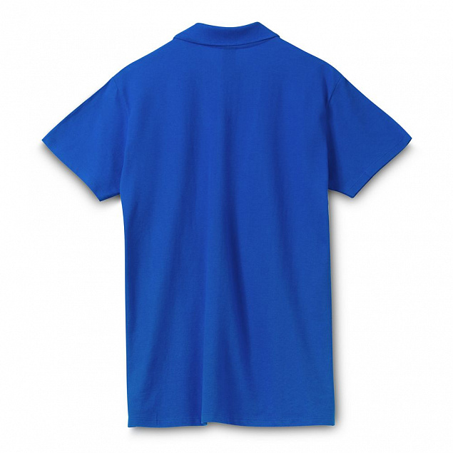 Рубашка поло мужская SPRING 210, ярко-синяя (royal) с логотипом в Балашихе заказать по выгодной цене в кибермаркете AvroraStore