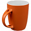 Кружка с ложкой Cheer Up ver.2, оранжевая с логотипом в Балашихе заказать по выгодной цене в кибермаркете AvroraStore