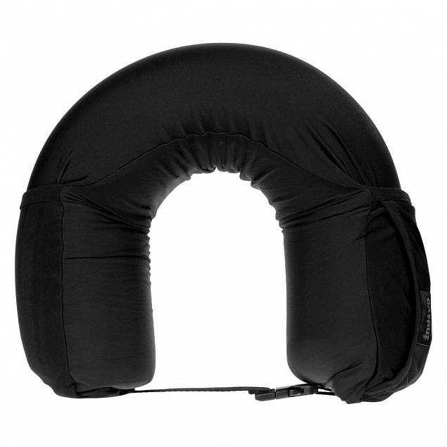 Дорожная подушка supSleep, черная с логотипом в Балашихе заказать по выгодной цене в кибермаркете AvroraStore
