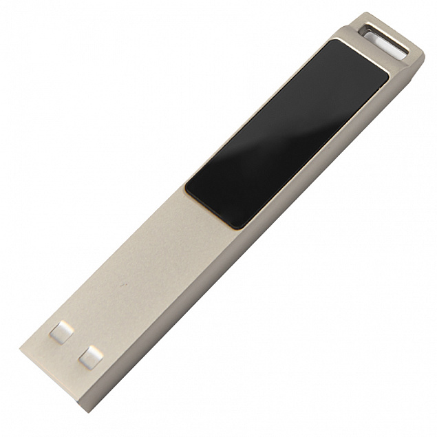 USB flash-карта LED с белой подсветкой (32Гб), серебристая, 6,6х1,2х0,45 см, металл с логотипом в Балашихе заказать по выгодной цене в кибермаркете AvroraStore