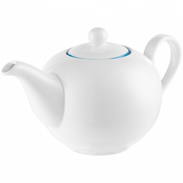Чайник «С голубой каемочкой!» с логотипом в Балашихе заказать по выгодной цене в кибермаркете AvroraStore