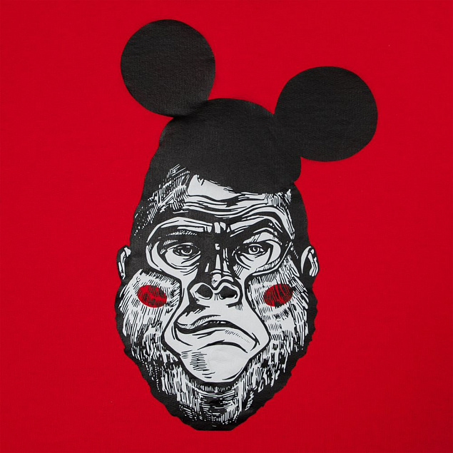 Толстовка Monkey Mouse, красная с логотипом в Балашихе заказать по выгодной цене в кибермаркете AvroraStore