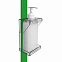 Стеллаж под 4 бутылки воды с рекламным полем, зеленый с логотипом в Балашихе заказать по выгодной цене в кибермаркете AvroraStore