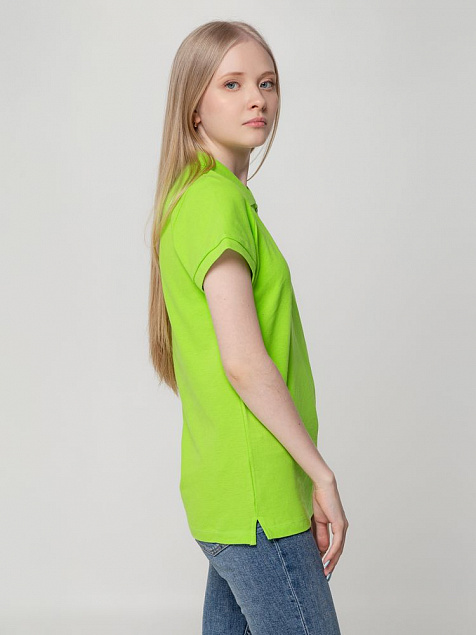 Рубашка поло женская Virma Lady, зеленое яблоко с логотипом в Балашихе заказать по выгодной цене в кибермаркете AvroraStore
